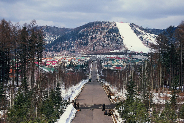 Town of Begaebong, Samjiyon region of North Korea