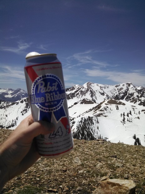 Celebrating spring on Mt. Baldy.