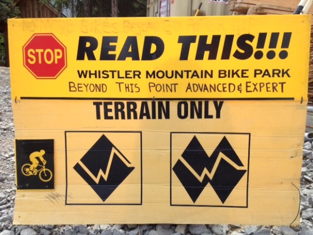 Another benefit riding up high...signs like this keep the riff raff out. - Photo Kira Cailes