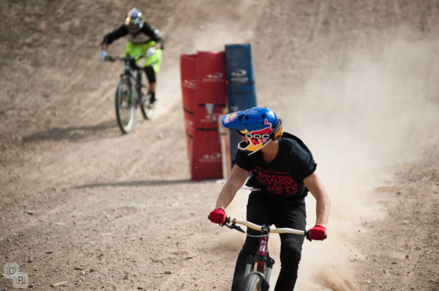 Soderstrom peaks over his shoulder as he takes the win over Cam Zink.                                  Chris PIlling PhotoSam Pilgrim puts some style into his run.                                                                                         Chris Pilling Photo©