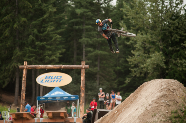 Andreu Lacondeguy showing some style off the hip.                                   Chris Pilling Photo©