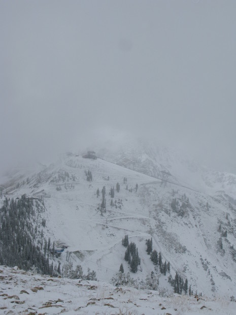 Hidden Peak viewed from Mt. Baldy