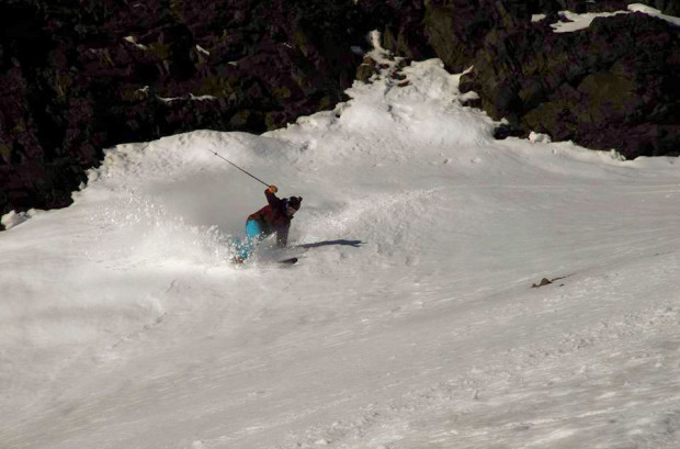 Cuttin' up some corn in the Portillo backcountry