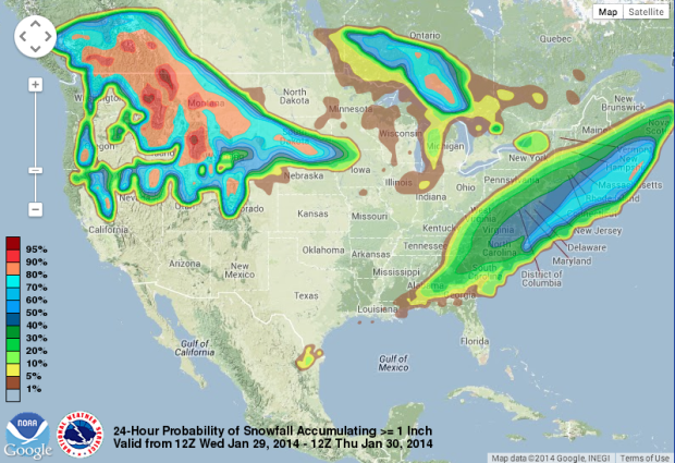 forecast for snow