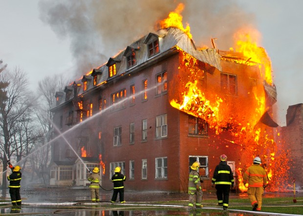 Firefighters breath a lot of nasty polycyclic aromatic hydrocarbons.