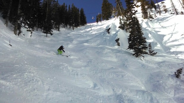 Sammy G cruising the Tower 3 Chutes