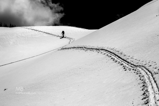 Scott Gaffney on a pristine skin track