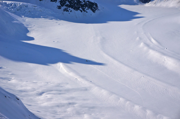 Camp is at the end of the shadow. Paul Forward photo.