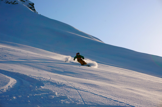 Evening pow runs. Paul Forward photo.