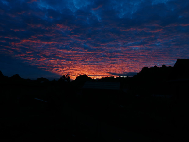 Sunset near Inle Lake, Myanmar.