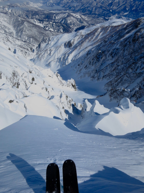 On my birthday, I skied this "fun" variation of Ross' Gold.