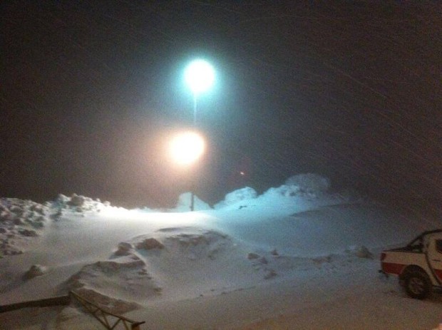 This looks like winter.  Valle Nevado, Chile June 7th