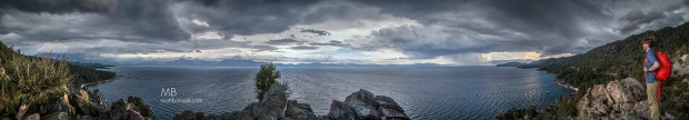 Kirk Ditterich looking out over the numerous storms rolling into the lake. Right when we got back to the car, we got hit by the biggest storm I've encountered in my life! 