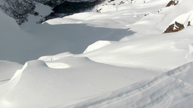 Looking down the upper spine section of Alaskita.