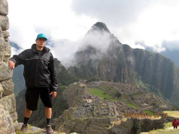 author at the top of the temple of the sun