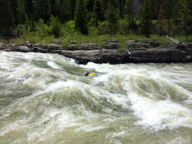 The Class III swim after the wipeout is for real.  