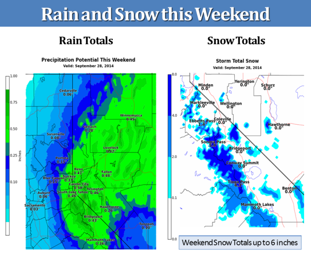 first snow of the year for sierra nevada