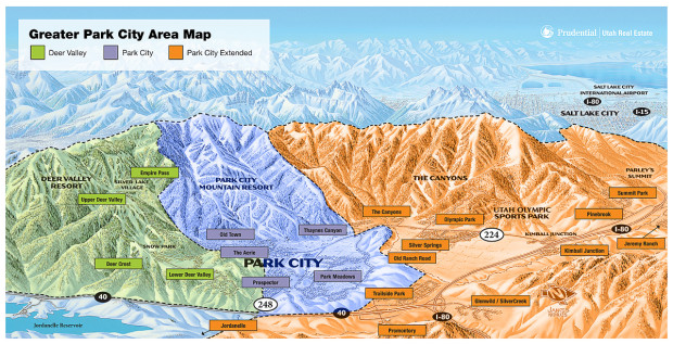 Park City, Deer Valley, & The Canyons are right against each other.