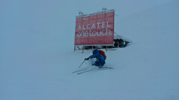 The closest thing we have to tree skiing in Las Leñas.