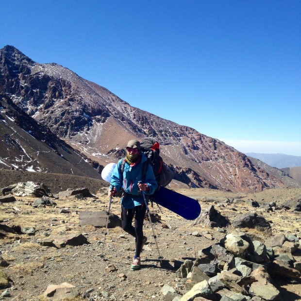 Super Sancho Style gear carrying and acclimatizing.