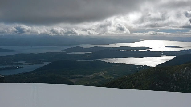 Sun rise over Laguna Nahuel Huapi