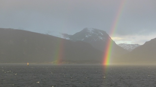 Rainbow. Beagle Channel, Argentina/Chile. photo: staging.snowbrains.com