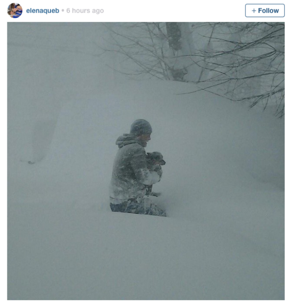 All this snow fell in one day.  Buffalo, NY yesterday