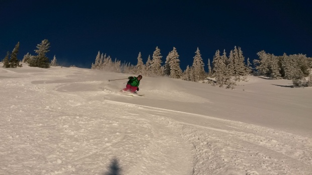 Joe finding some great creamy turns