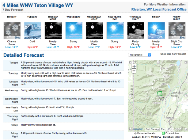 Cold dominates the early week with moisture by the weekend.