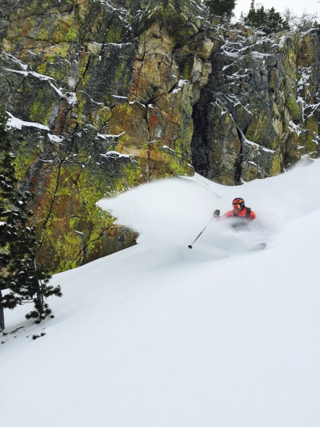 Tyler Horne finding the goods on opening day of the Tram