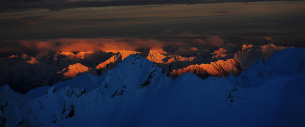 Sunset Obergurgl, Foto Irian van Helfteren