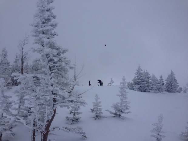 The fog in the valley made for impressive scenery. 