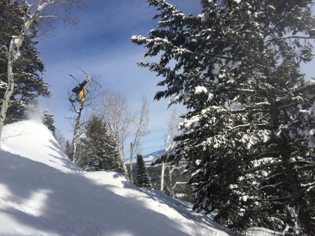 Owen Leeper getting a different perspective on the conditions.