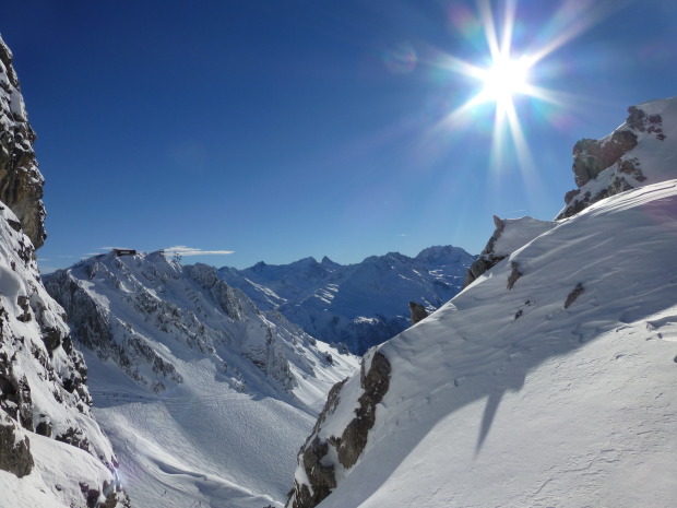 View from Valluga to the Schindlergrad