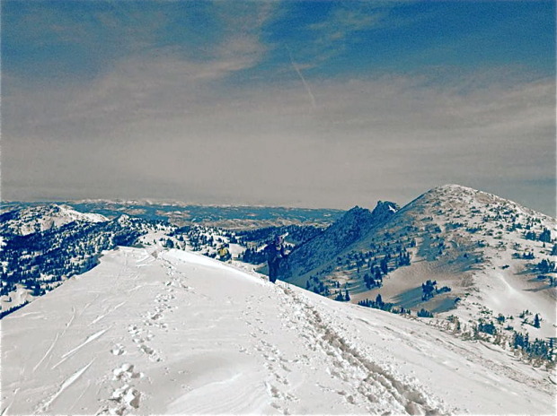 The booter up to the summit of Baldy was a bit sugary but smooth sailing [Photo: Brian McGrath]