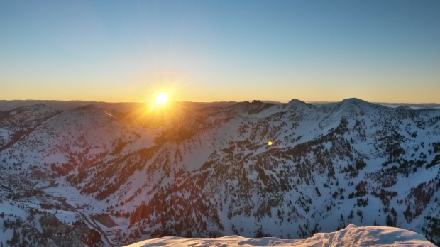 Alta at sunrise! [Photo: Aaron Rice]