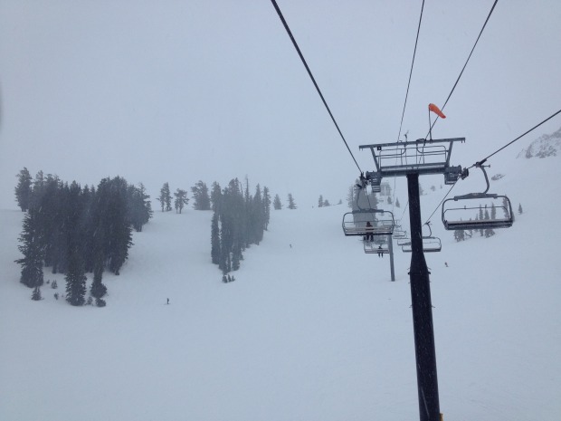 Shirley Lake, almost powder...