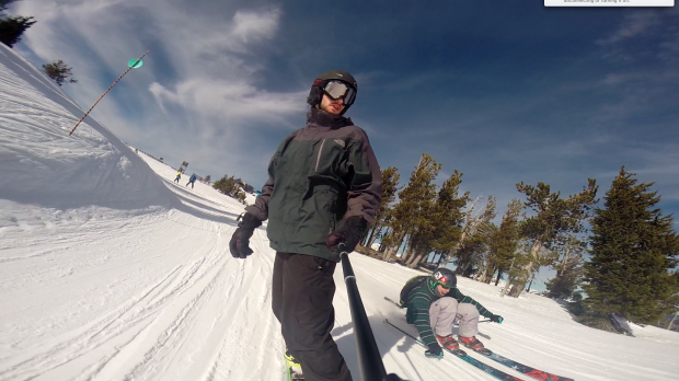 Speed skating.. er, I mean *skiing