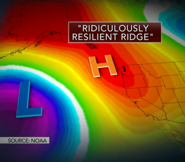 The reason for the 4 year drought is this Ridiculously Resilient Ridge.