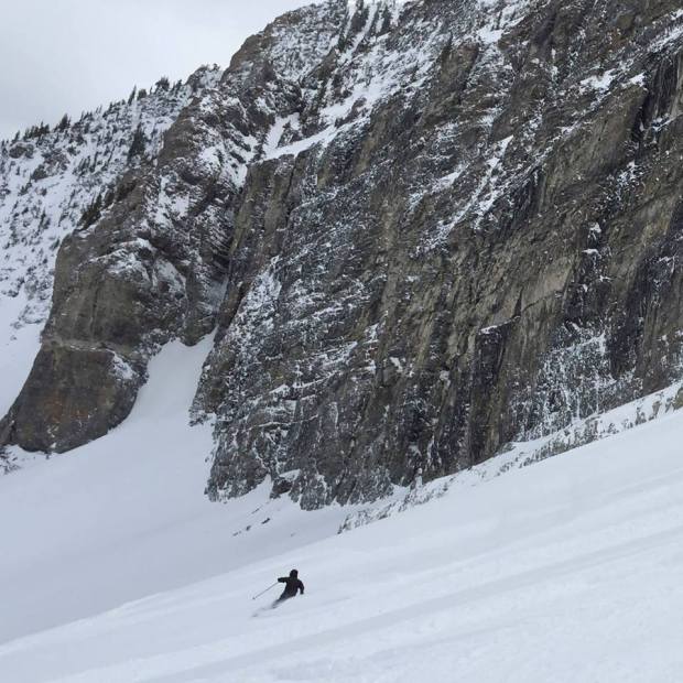 Devil's Castle holding on to some very nice dry snow [Skier: First Chair Brian]