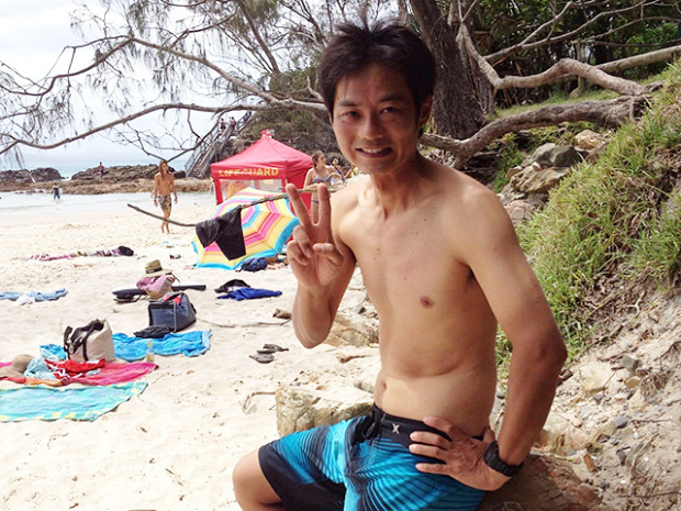 The Japanese surfer who was killed by a shark on Monday.