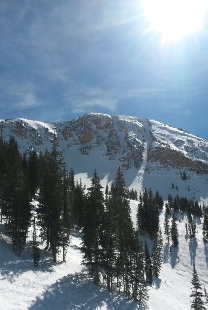 Baldy receiving the afternoon sun