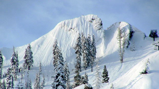 A Tahoe ski lease gets you that much closer to this. McConkey's on KT-22. photo: snowbrains