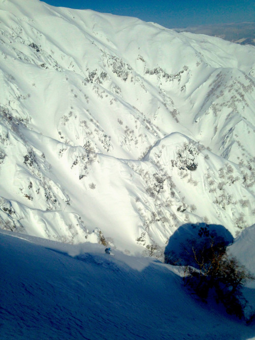 Pitch Two. Lee Lyon photo, Zach Paley skier.