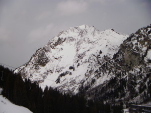 Looking across the road at Mt. Superior, a Wasatch Classic