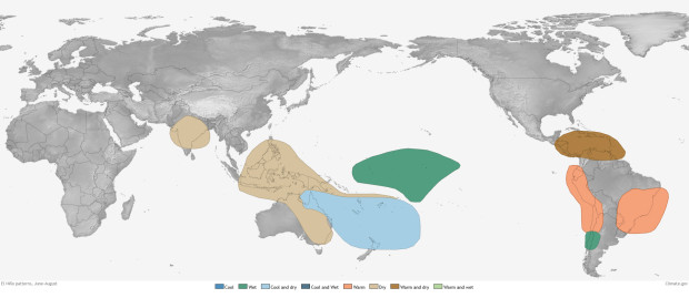 2015 El Nino Outlook for June - August.