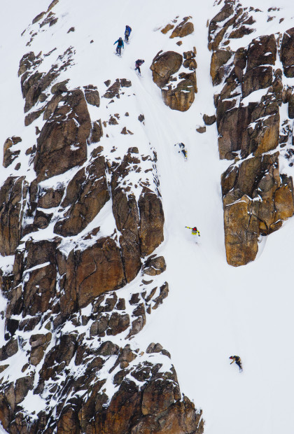 SASS coach Andrew Burns dropping in.  photo:  ben girardi