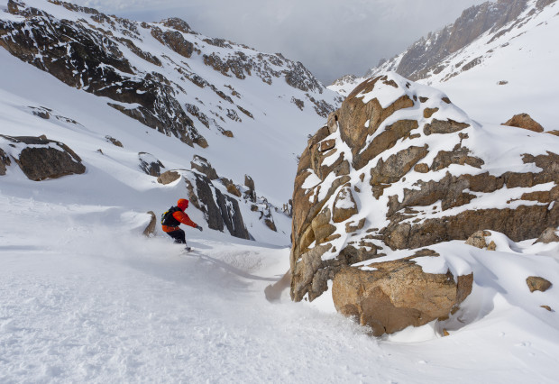 SASS coach Andrew Burns dropping in.  photo:  ben girardi