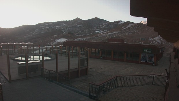 No snow at Valle Nevado today, June 17th, 2015.  photo:  valle nevado