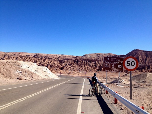 Biking to Valle de la Muerte from San Pedro